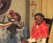 Mending Socks - 阿基保尔·约翰·莫特利